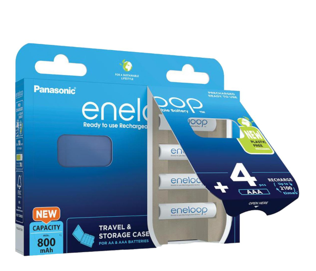 Panasonic ENELOOP AAA 800mAh 4 szt + box - 1068304 - zdjęcie